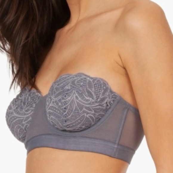 34C Lively The Lace Strapless Bra, Toasted Almond NEW Style 32221 - Picture 7 of 8